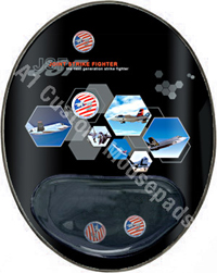 Ergonomic Liquid Filled Mouse Pad with built in wrist rest